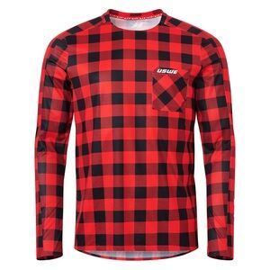 Red and Black Checkered Flannel Long Sleeve
